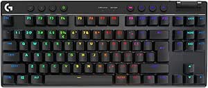 G PRO X TKL LIGHTSPEED tastiera gaming wireless, design ultraportatile senza tastierino numerico, LIGHTSYNC RGB, tasti PBT, switch tattili (GX Brown), Italiano QWERTY, PC - Nero